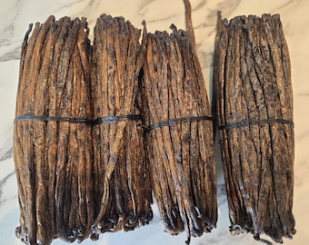 25x Red Vanilla for extract, 25 beans measuring 5.5-6.3 inches – Grade B – Harvest 2024 – Free Shipping