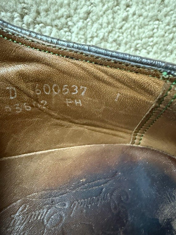 VTG Florsheim Imperial Brown Shoes Sz 9.5 D 93602 - Resoled with Vibram!! florsheim imperial pebble wingtip kenmoor VTG Sz 9.5 D  main image 2