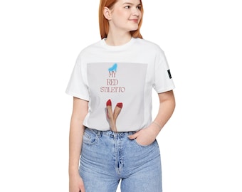 My Red Stiletto Womens High Heel Fashion Chic Print Shirt for Shoe Lovers T-Shirt