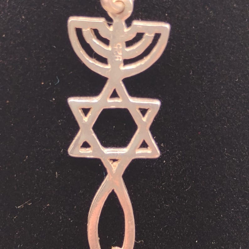 Messianic Seal of Jerusalem in Sterling Silver on 18in Box
