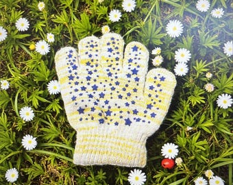 Kids Gardening Gloves: Star Grip Cotton Work Gloves