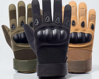 Tactical Knuckle Gloves: Military Combat, Motorcycle, Touch Screen