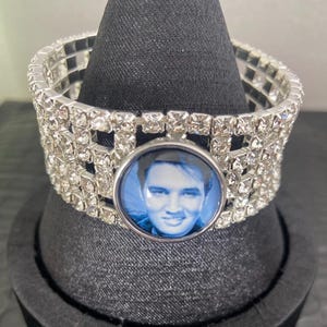 Bracelet with Elvis Presley Snap Button-Gift Box Included