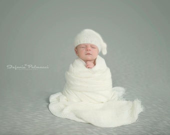 Angora sleep cap - Newborn - you choose color