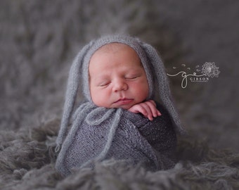 Mohair Bunny Bonnet