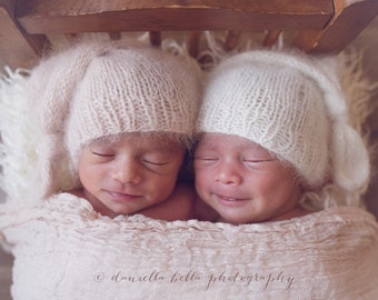 Angora sleep cap - Newborn - you choose color