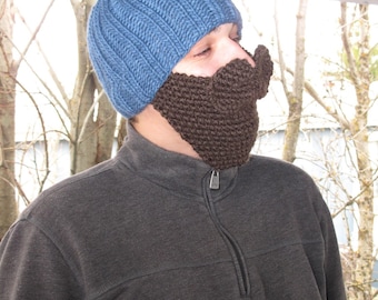 Knitting Pattern ONLY- Hat with beard and mustache pdf