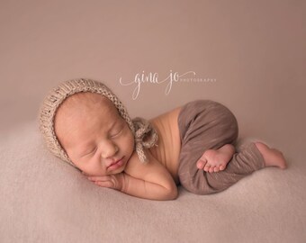 Newborn Tweed Fall Bonnet