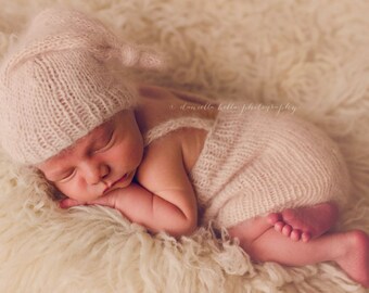 Angora sleep cap - Newborn - you choose color