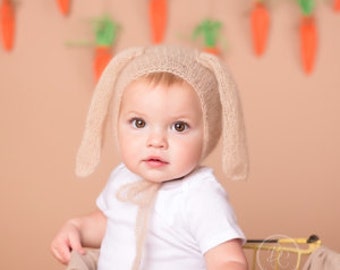 Mohair Bunny Bonnet