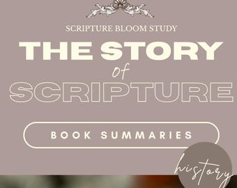 The Story of Scripture: History Book Summaries | Instant Download
