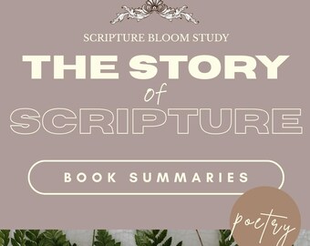 The Story of Scripture: Poetry Book Summaries | Instant Download