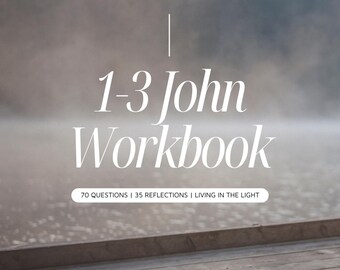 1-3 John Bible Study Workbook | Instant Download