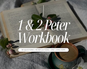 1 & 2 Peter Bible Study Workbook | Instant Download