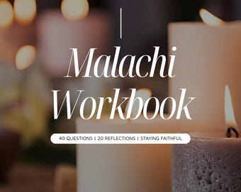 Malachi Bible Study Workbook | Instant Download