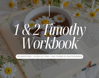 1 & 2 Timothy Bible Study Workbook | Instant Download