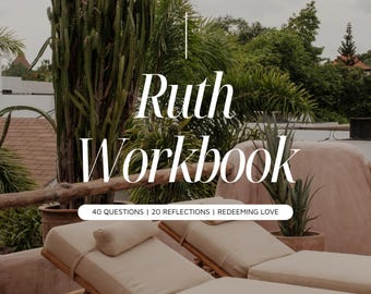 Ruth Bible Study Workbook | Instant Download
