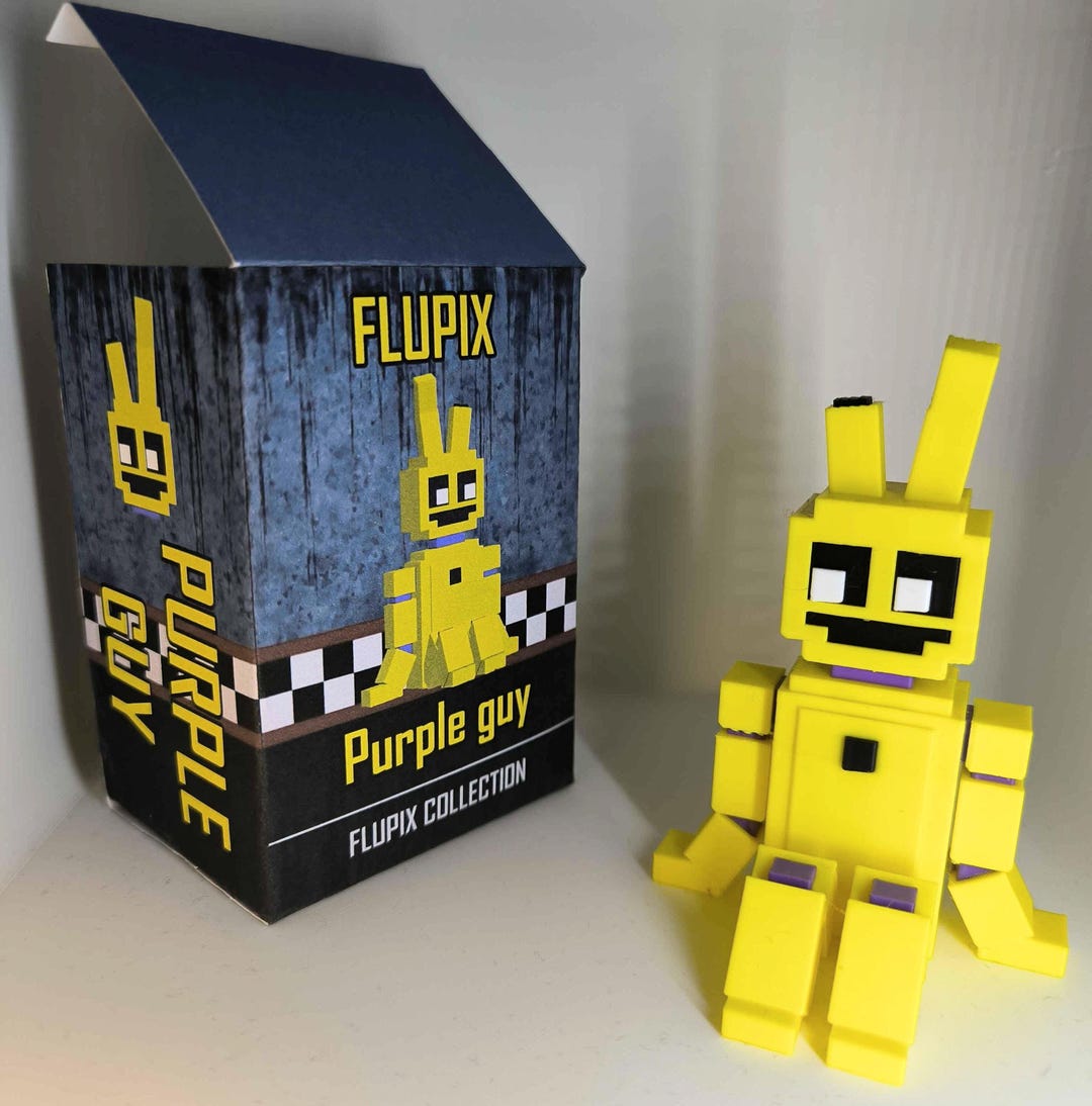 Purple Guy/spring Bonnie Pixel Figure – FNAF Collectible – 3D Printed ...