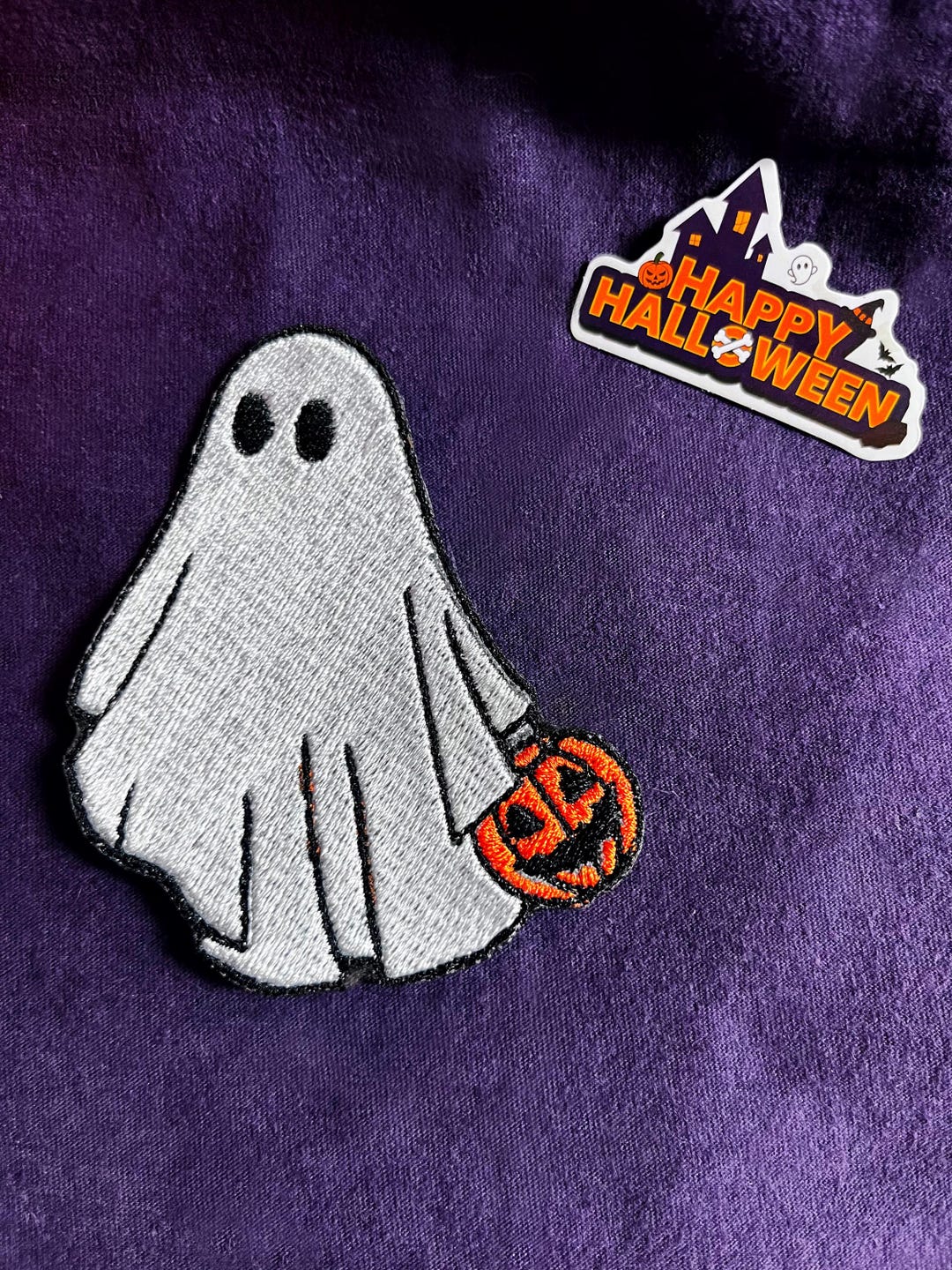 Ghost Iron on Patch,halloween Patch, Ghost Patch, Iron on Patch - Etsy