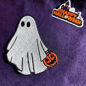 ghost iron on patch,halloween patch, ghost patch, iron on patch
