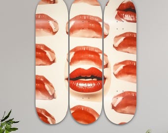 Esthétique moderne, planche à roulettes, oeuvre d'art murale, décoration d'intérieur