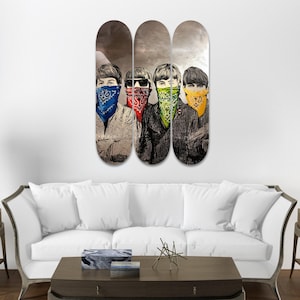 Famous Boy Band, Set of 3Pcs, Pro-Grade Maple Skateboard, Pop Art, Wall Decor