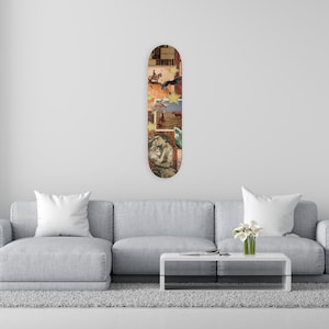 Cowboy Skateboard Wall Art, Pro-Grade Maple Wood, Pop Art, Wall Decor
