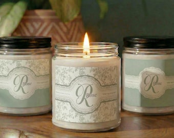 Sojawachskerze mit Duft