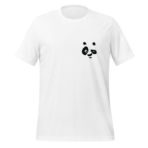 Design Panda T-Shirt: Maglietta grafica in morbido cotone