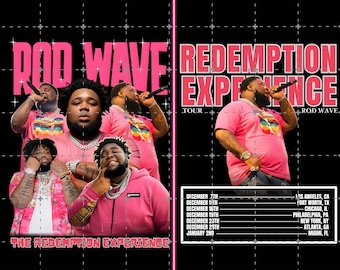Rod Wave Png Design: Redemption Experience PNG (Digital Download)