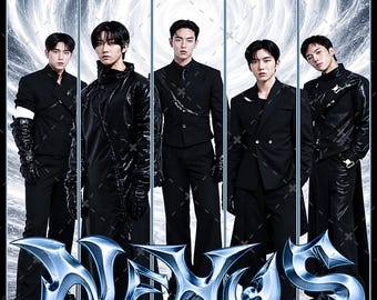Monsta X 2026 World Tour PNG, Kpop Group Design (Digital Download)
