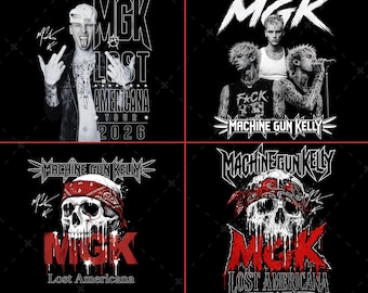 MGK Machine Gun Kelly Lost Americana Tour PNG: Concert Digital Download.