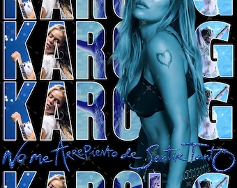 Karol g No Me Arrepiento De Sentir Tanto PNG File (Digital Download)