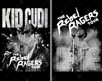 KID CUDI The Rebel Ragers Tour 2026 PNG File (Digital Download)