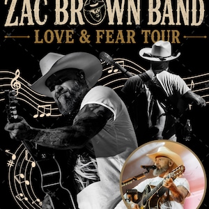 THE MUSIC バンドTシャツ ブラウン Sサイズ Zac brown band shirt - Etsy 日本