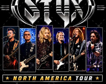 Chicago STYX 2026 Tour PNG, Classic Rock Concert Design (Digital Download)