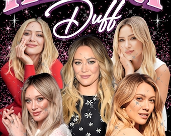Hilary Duff PNG: 90s Vintage Fan T-Shirt Design (Digital Download)