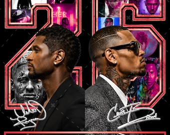 Raymond & Brown Tour 2026, Usher x Chris Brown Tshirt Design ( Digital Download)