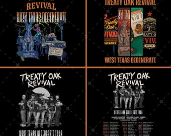 Treaty Oak Revival, West Texas Degenerate Tour 2026 PNG (Digital Download)