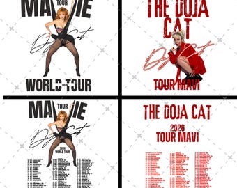 Doja Cat Tour Tshirt Design, Doja Cat Concert PNG File, Doja Cat Rap Hip-hop Digital File Instan Download