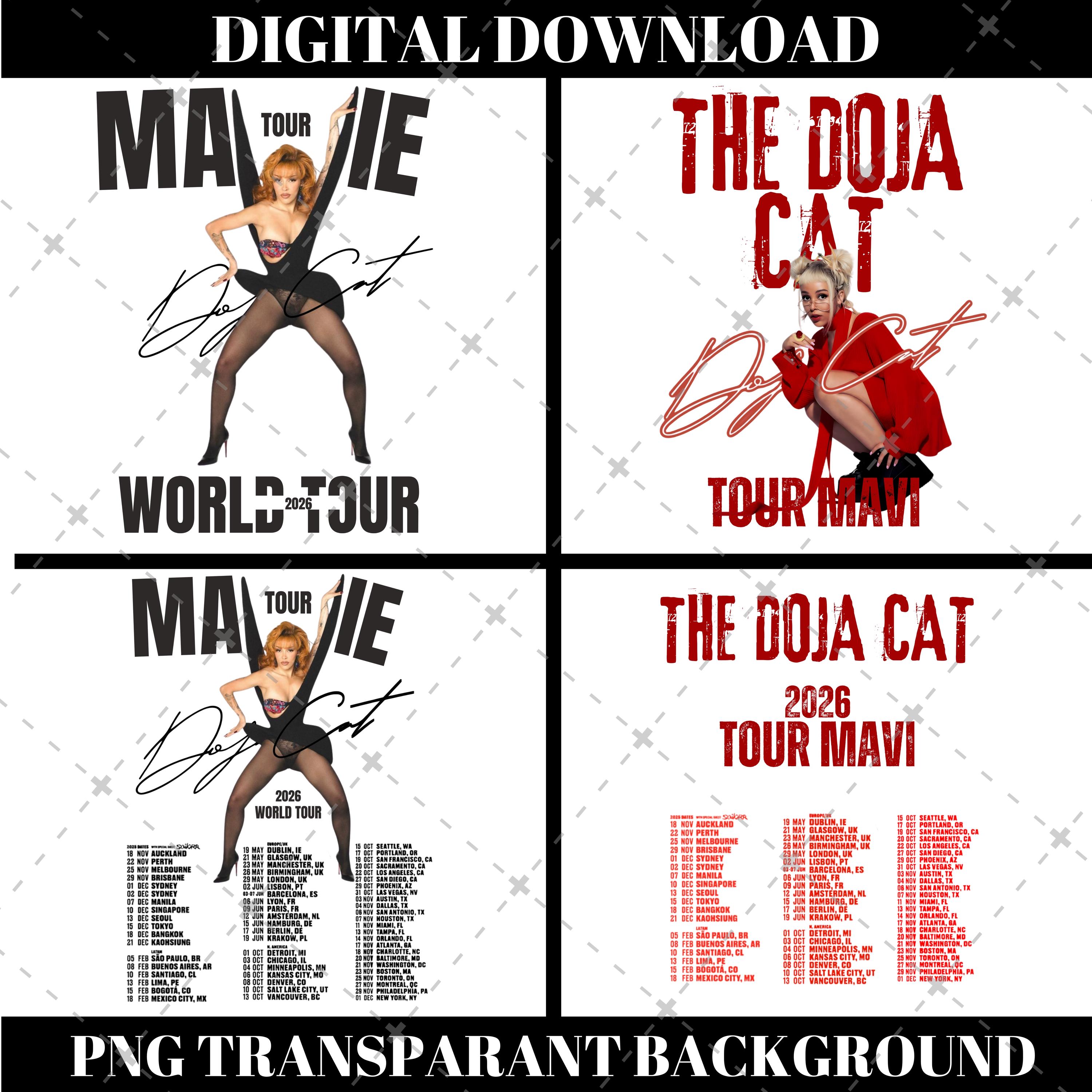 Doja Cat ドージャキャット　WORLDTOUR Tシャツ Doja Cat Official The Scarlet Tour Merch Meme T-Shirt, Pink, Small