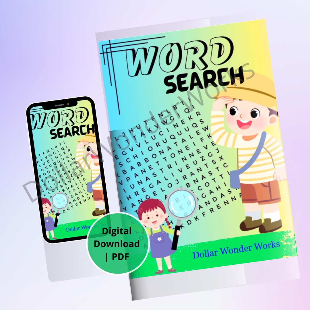 Word Search Booklet.pdf Printable Word Search Puzzle Book: 12 Fun Themes, Kids & Adults (PDF ...