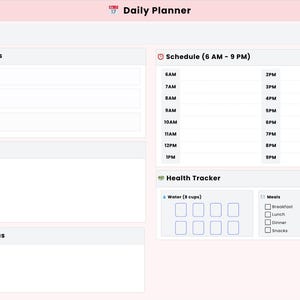 Daily Planner Printable | Hourly Schedule + To-Do List | A4 and Letter PDF | Minimalist Productivity Template