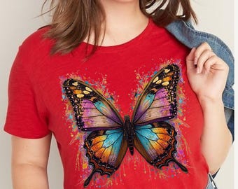 Butterfly Spring PNG, Print Screen Design (Digital Download)