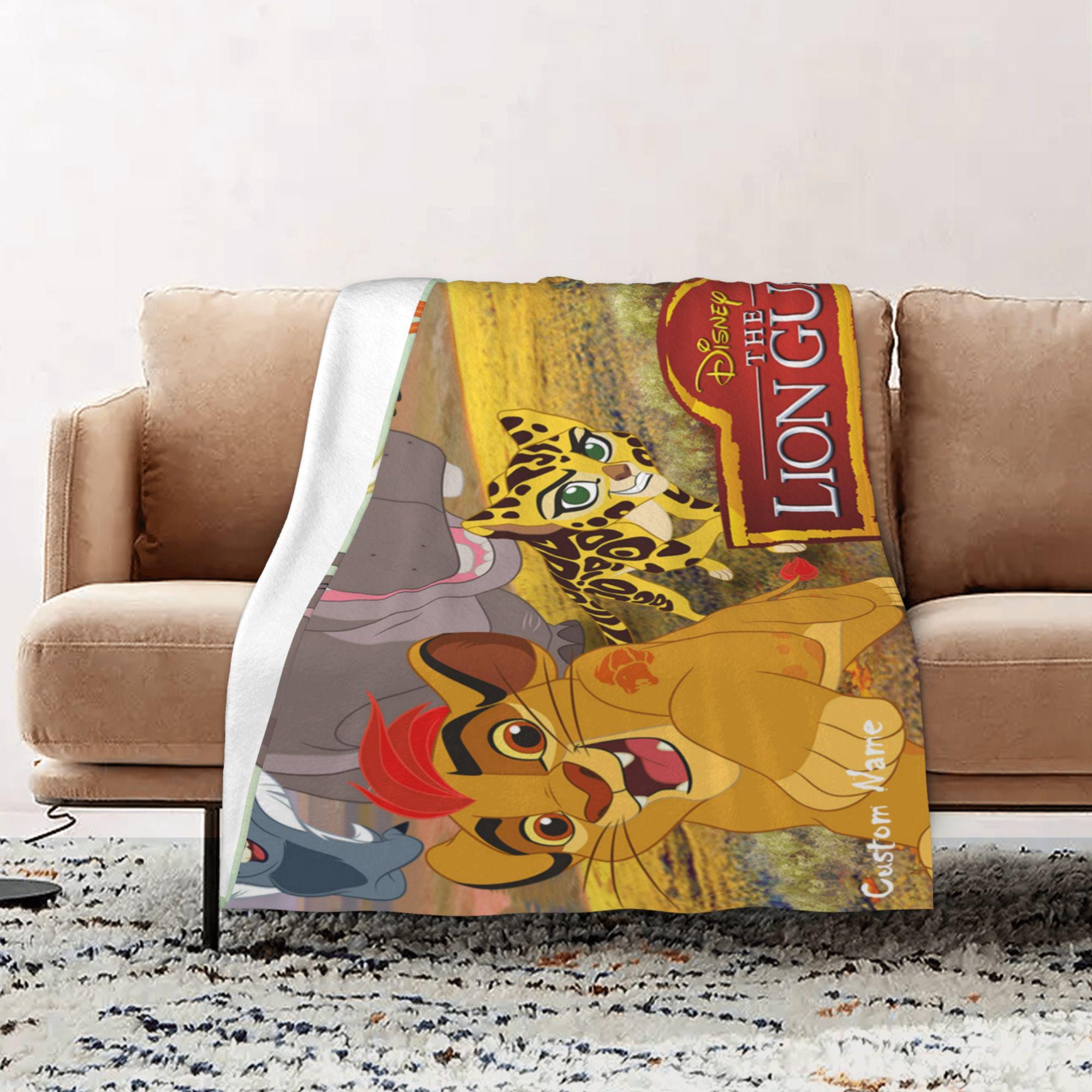 Discover Personalized The Lion Guard Blanket, Cute Blanket with Name, Gift for Kids | Birthday Gift