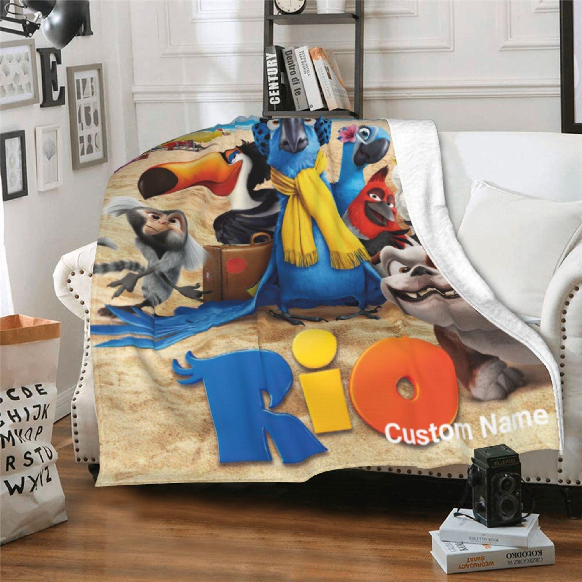 Discover Personalized Rio Fleece Blanket with Custom Name for Kids and Birthdays