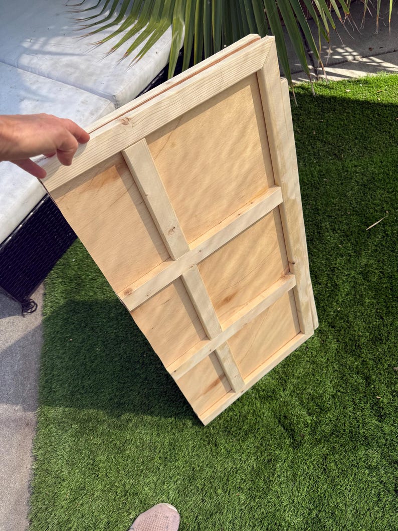 Giant Wood Tic-Tac-Toe Game 3ft Stand Up Yard Game image 7