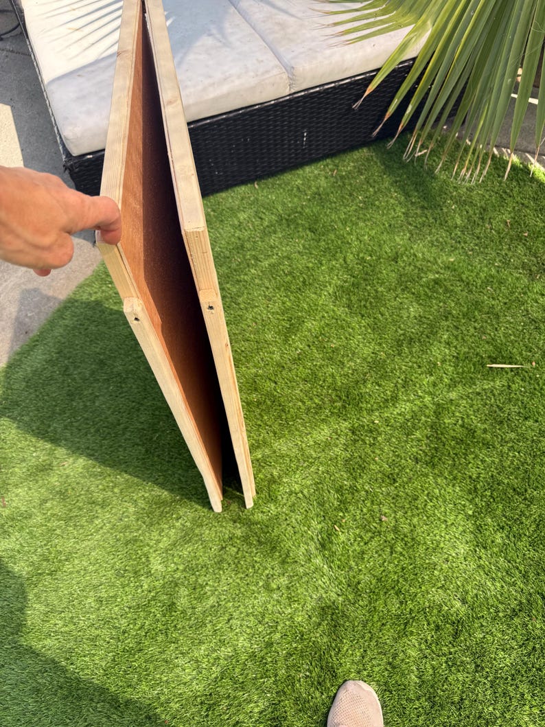 Giant Wood Tic-Tac-Toe Game 3ft Stand Up Yard Game image 6