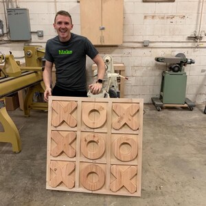 Giant Wood Tic-Tac-Toe Game 3ft Stand Up Yard Game image 10