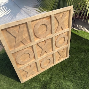 Giant Wood Tic-Tac-Toe Game 3ft Stand Up Yard Game image 4